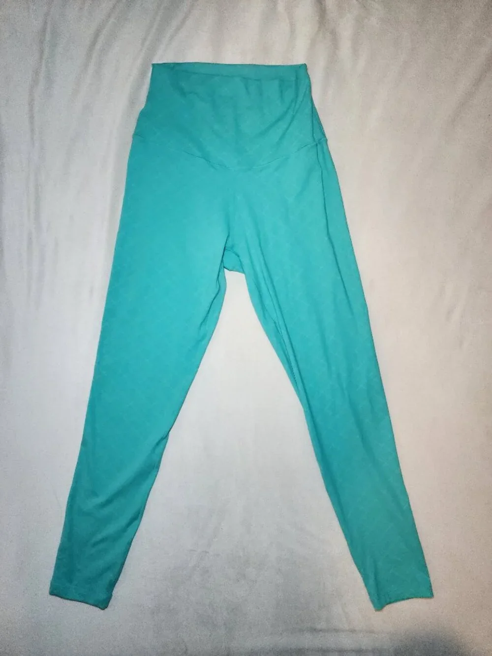 SHEFIT Teal High Waisted Leggings Medium Moisture Wicking Activewear - Picture 9 of 9